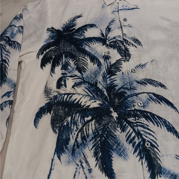 Tommy Bahamas Men's Large Long Sleeve Button Down Shirt Top - Picture 5 of 9